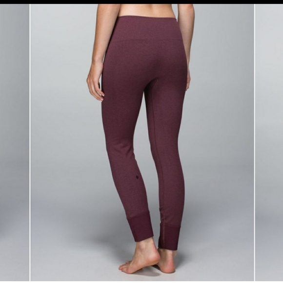 Lululemon Ebb to Street Pant Heathered Bordeaux Drama - Picture 3 of 10